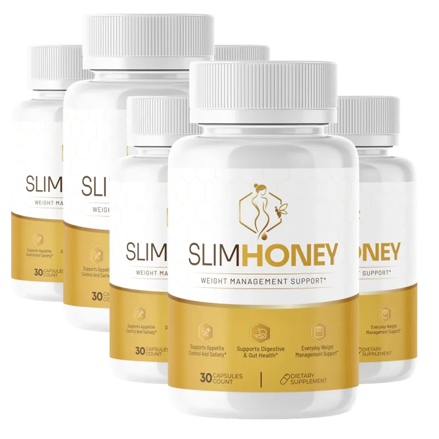 SlimHoney gut health and weight management support bottles